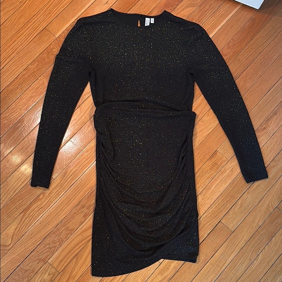 & Other Stories Dresses & Skirts - Elegant Black Long Sleeve Glitter Dress